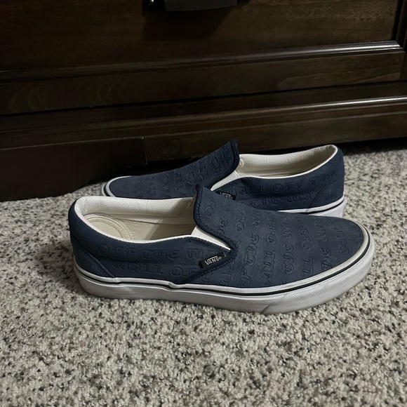 slip on vans navy blue men’s size 9 women’s size 10.5 - Picture 2 of 3